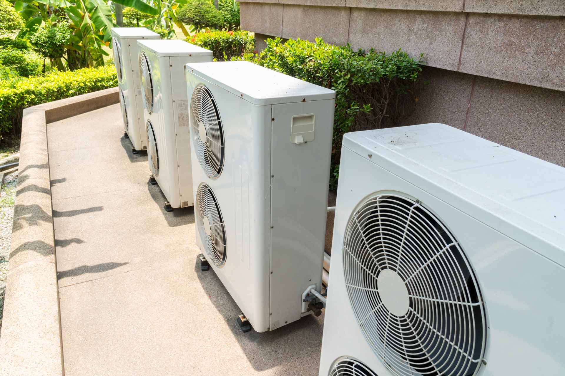 Air Conditioning Units Outside A Building