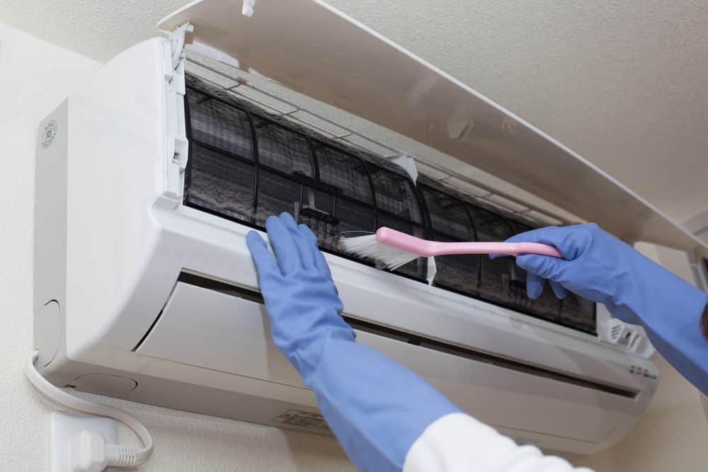 Climatech cleaning a split system air conditioner unit