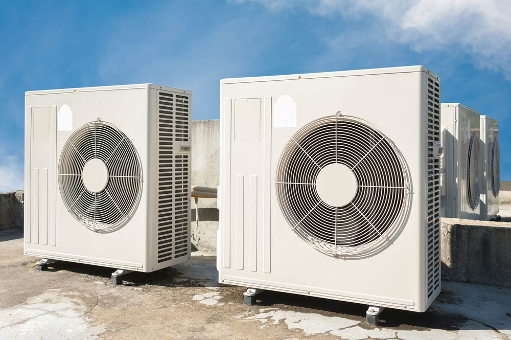 Two Air Conditioner Units Ready for Maintenance